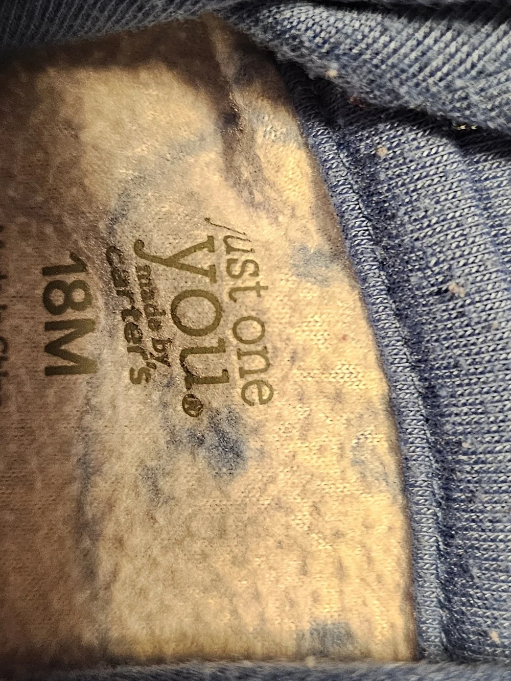 Carter's Light Blue Fleece Hooded One-Piece with Fox Faces